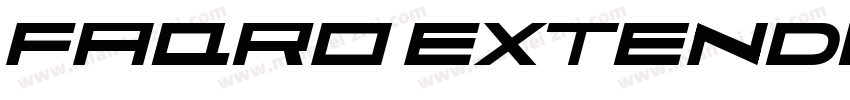 Faqro Extended Wide Trial字体转换